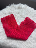 Bandeau dentelle rouge ❤️