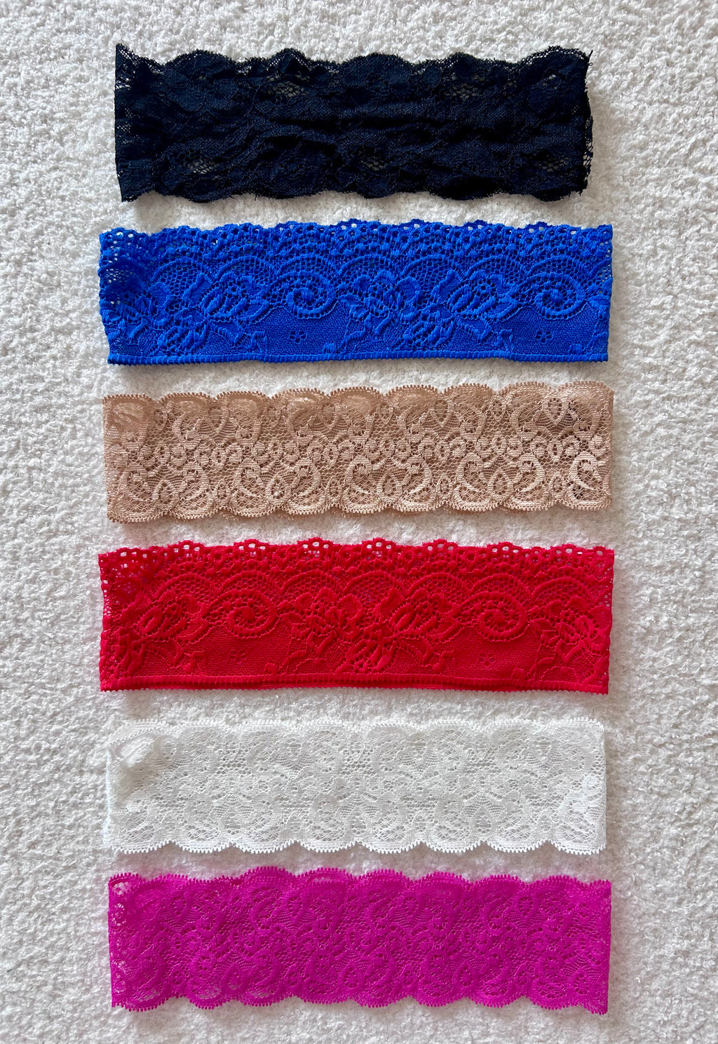 Bandeau dentelle bleu 💙