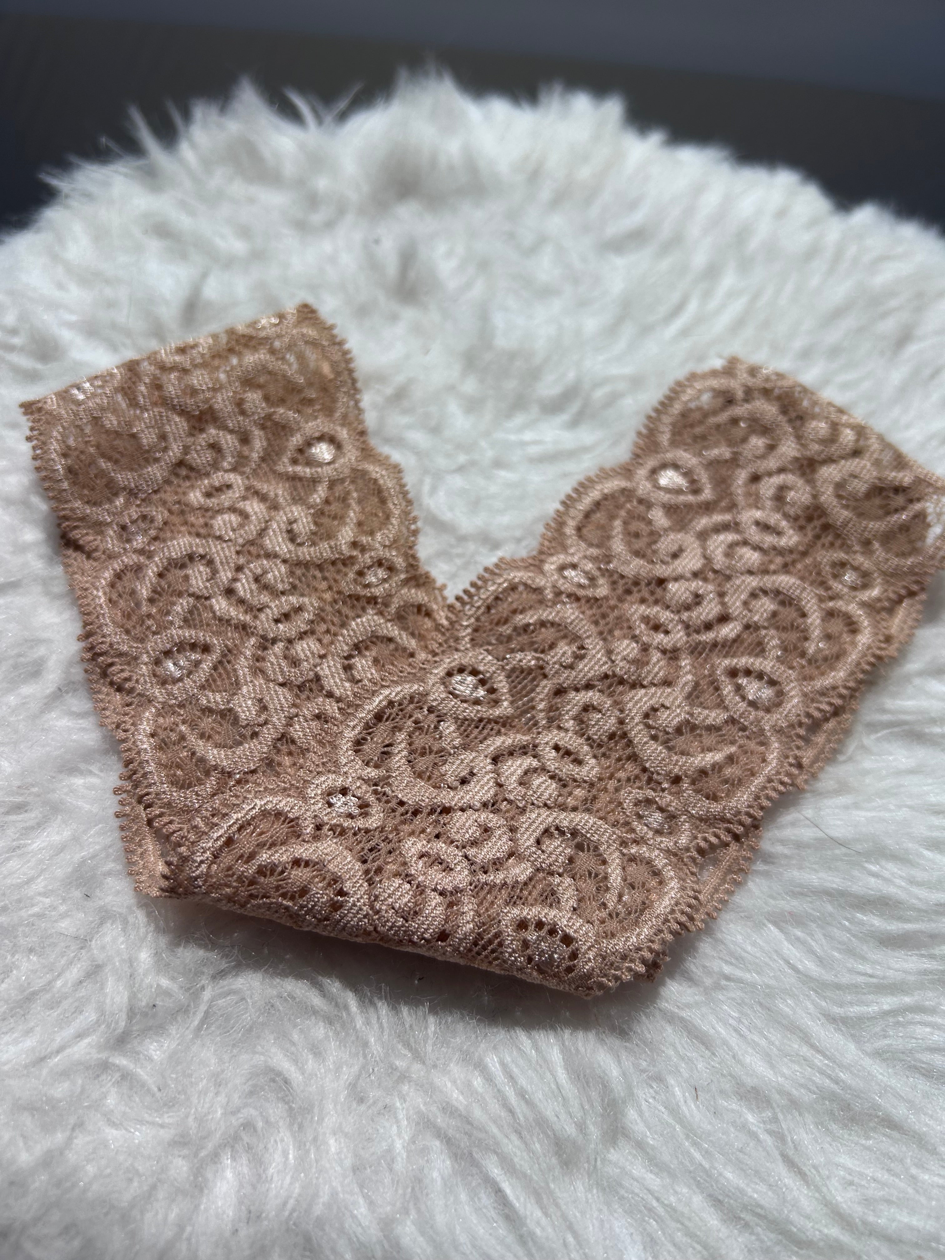 Bandeau dentelle beige 🤎