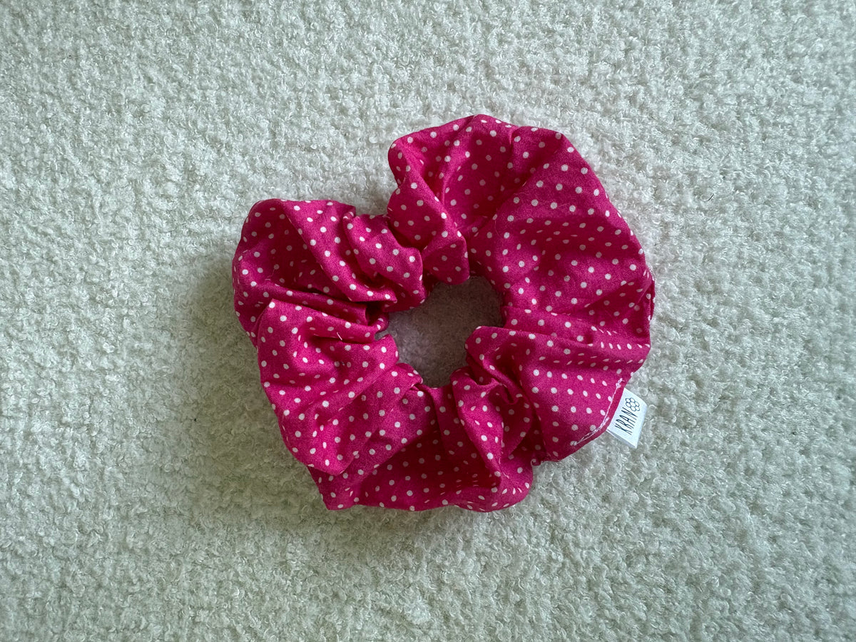 Chouchou Rose à pois
